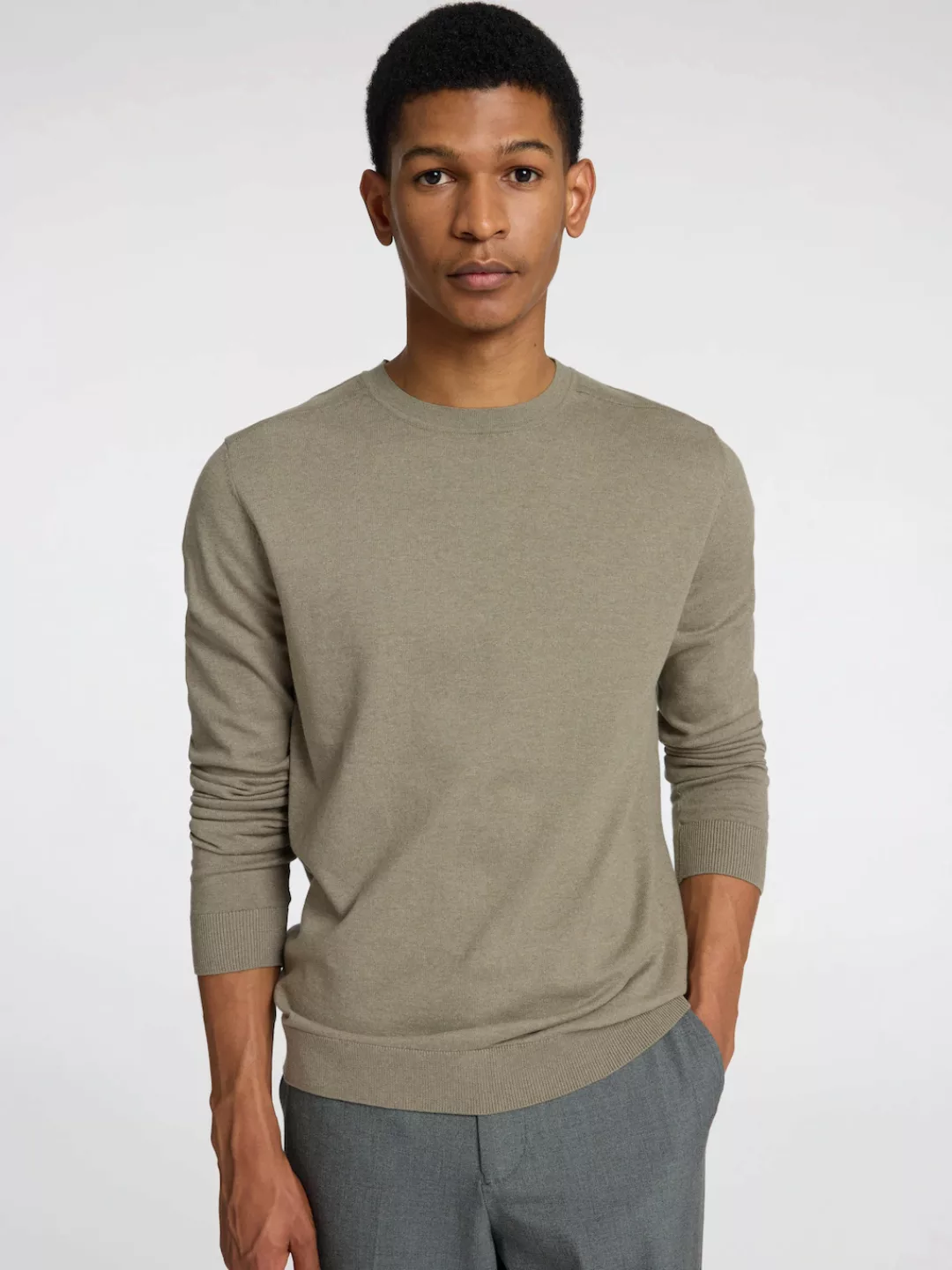 SELECTED HOMME Strickpullover SLHBERG CREW NECK NOOS günstig online kaufen