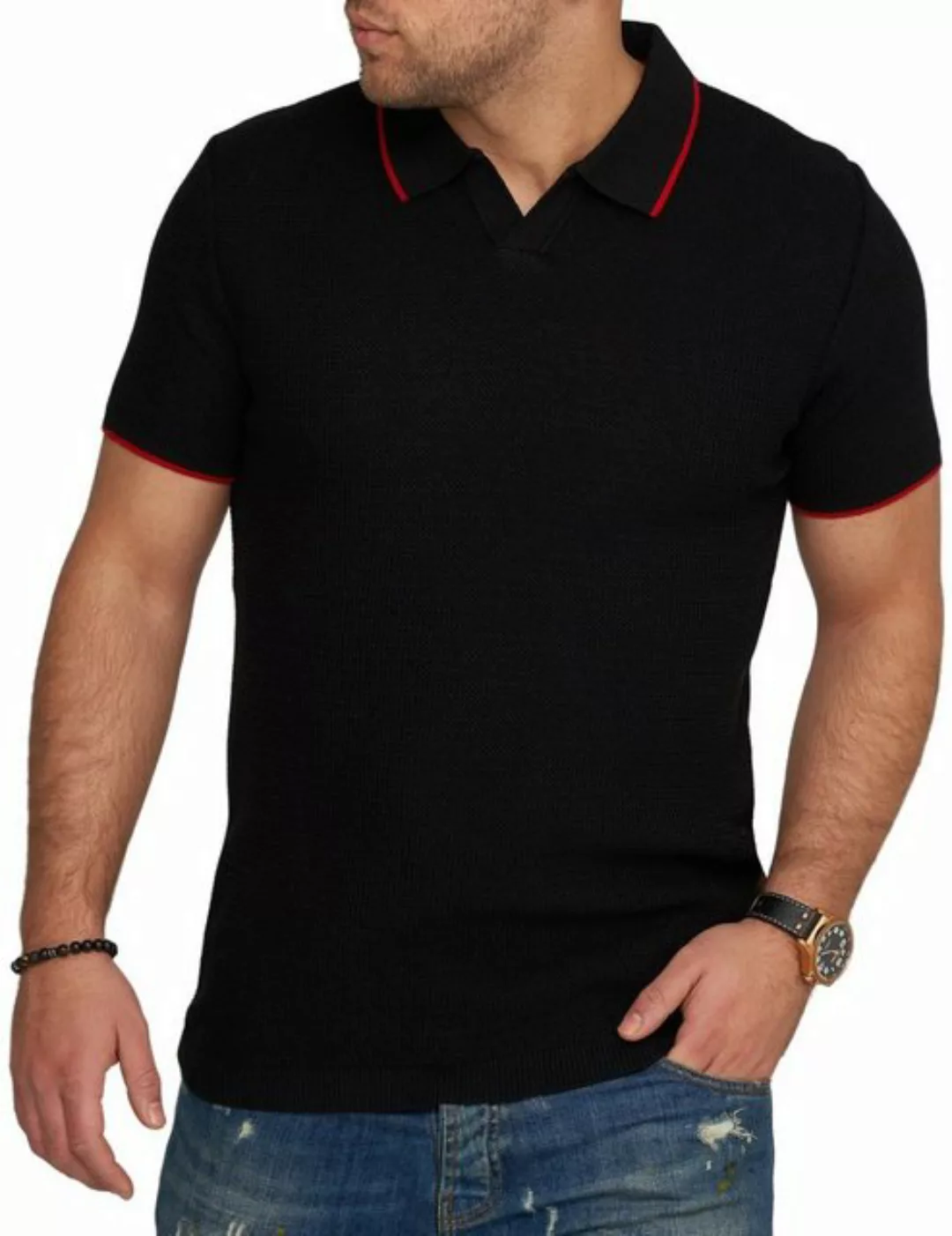 CARISMA Poloshirt CRCANOAS Strick Kurzarm Polo T-Shirt günstig online kaufen