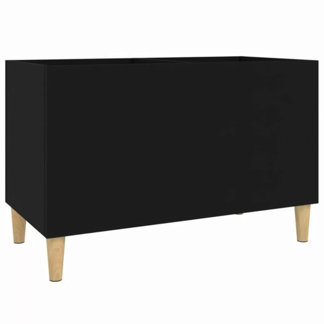 vidaXL Beistellschrank Plattenschrank Schwarz 74,5x38x48 cm Holzwerkstoff günstig online kaufen