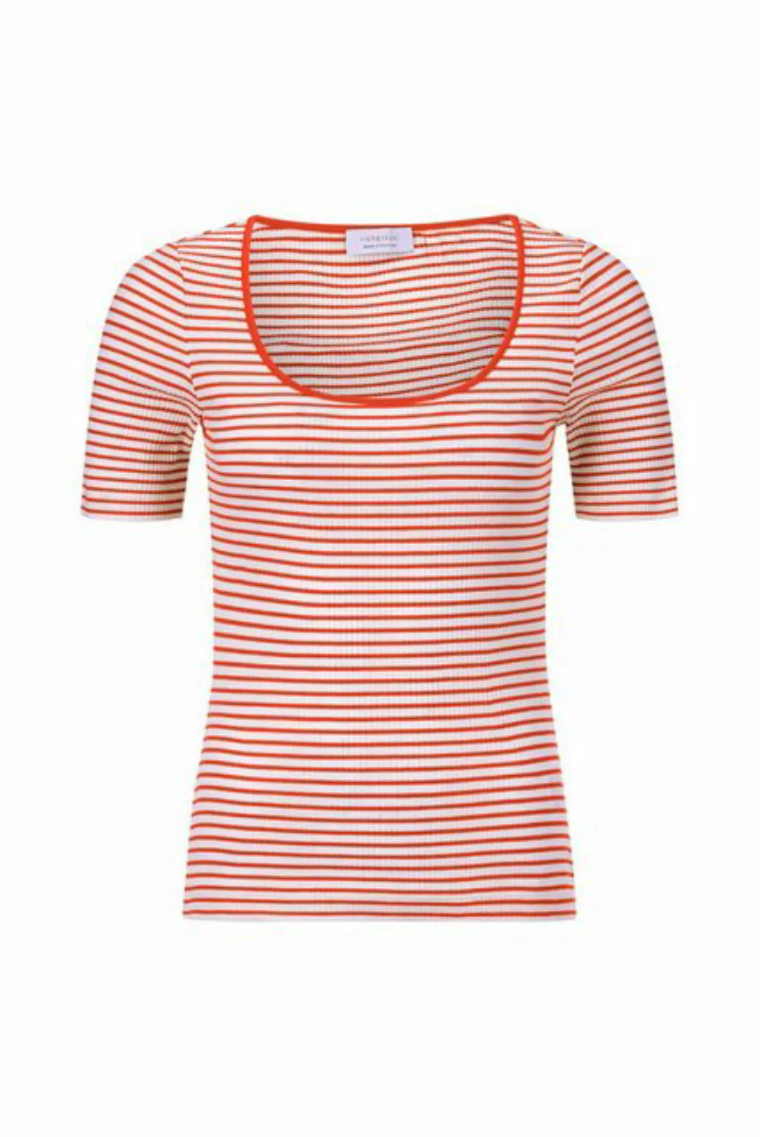 Rich & Royal T-Shirt Organic Rib Shirt Striped günstig online kaufen