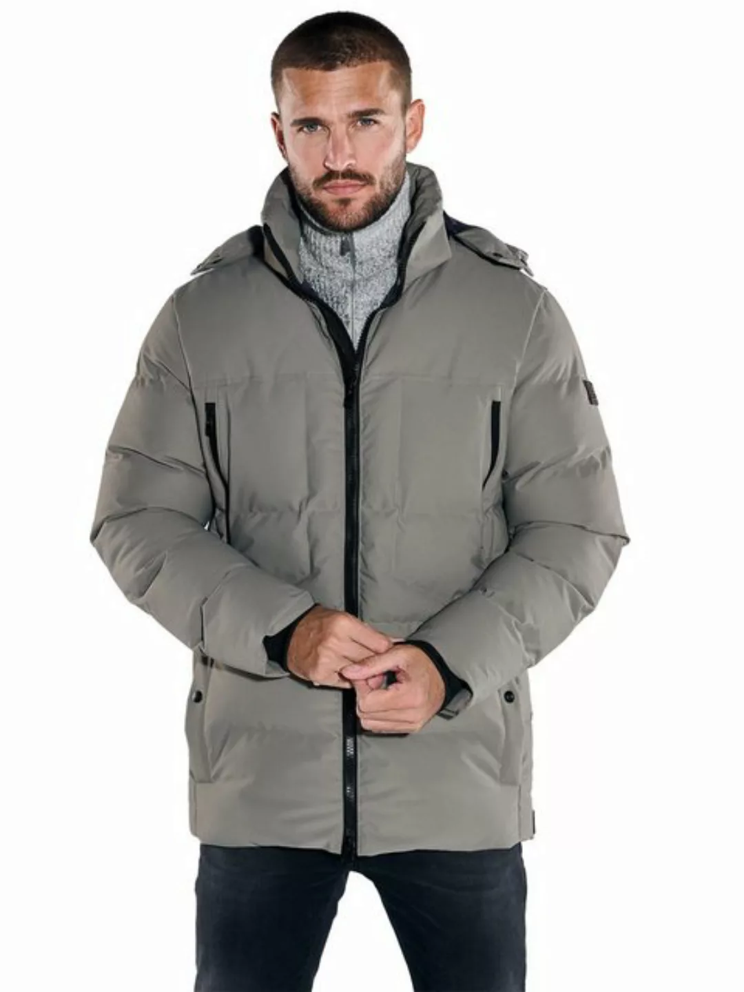 emilio adani Kurzjacke Steppjacke mit abnehmbarer Kapuze günstig online kaufen