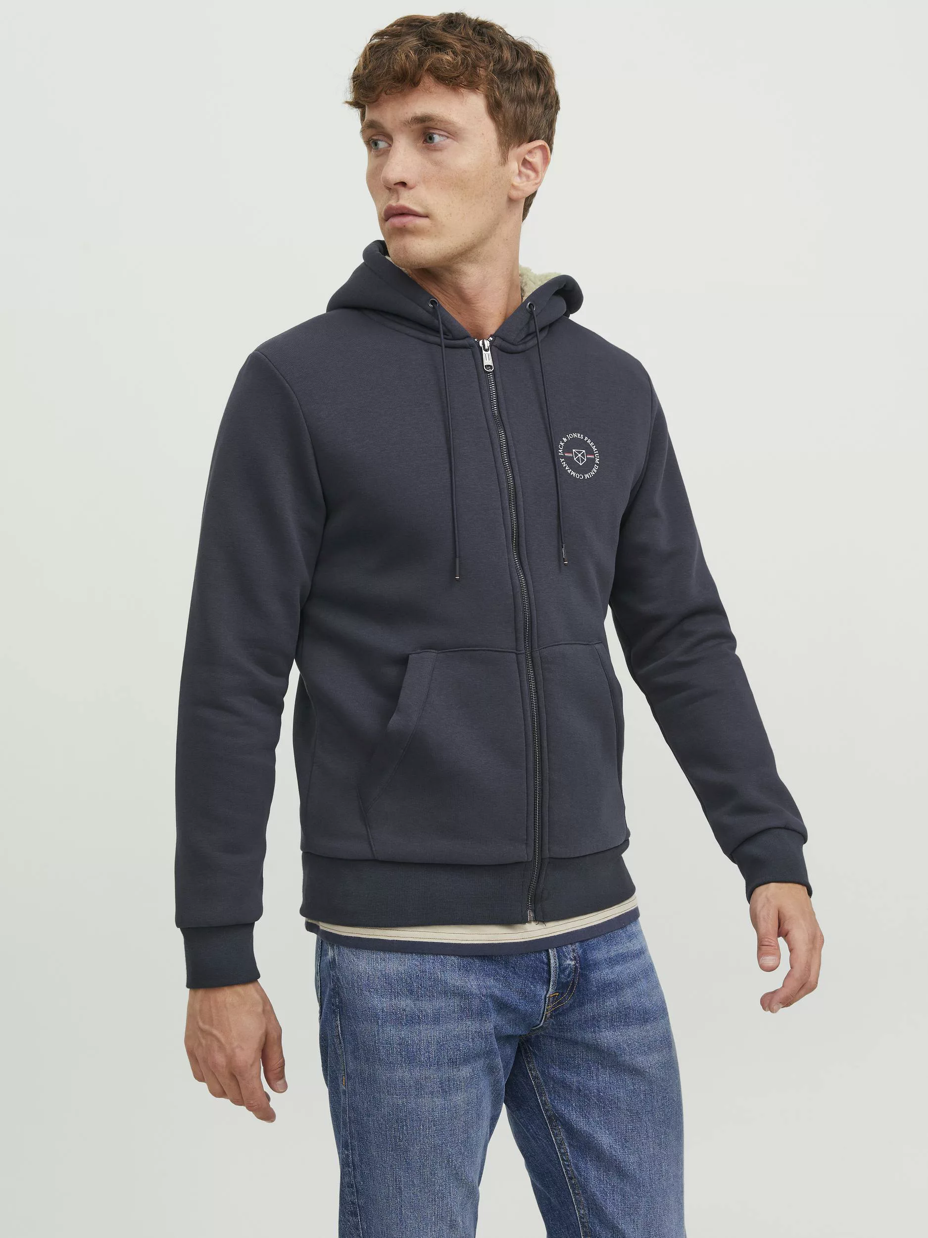 Jack & Jones Kapuzensweatjacke "JPRBLUSHIELD TEDDY SWEAT ZIP SG SN" günstig online kaufen