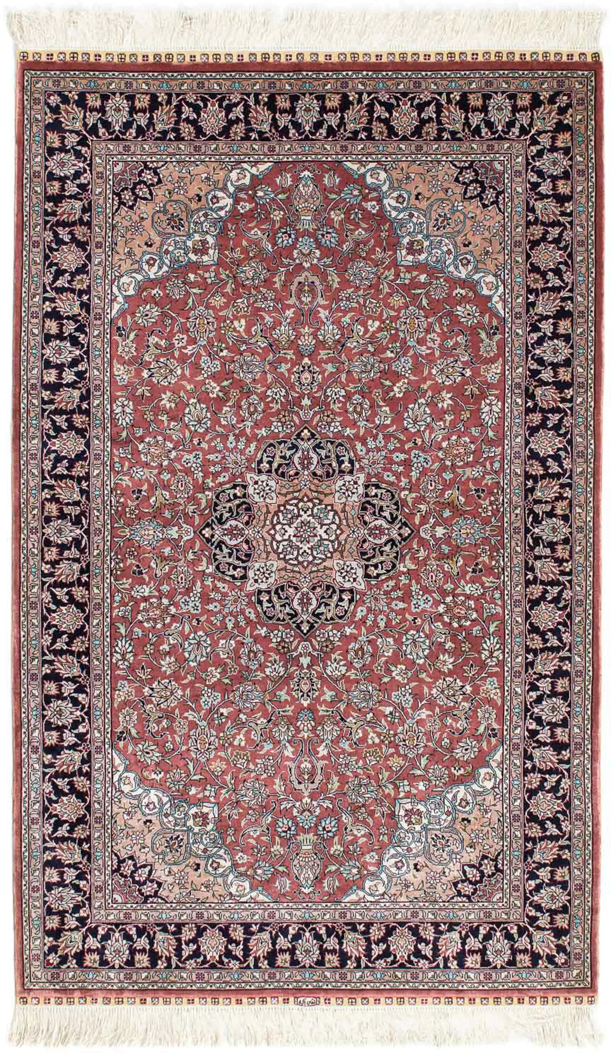 morgenland Orientteppich »Hereke - 152 x 91 cm - dunkelrot«, rechteckig günstig online kaufen