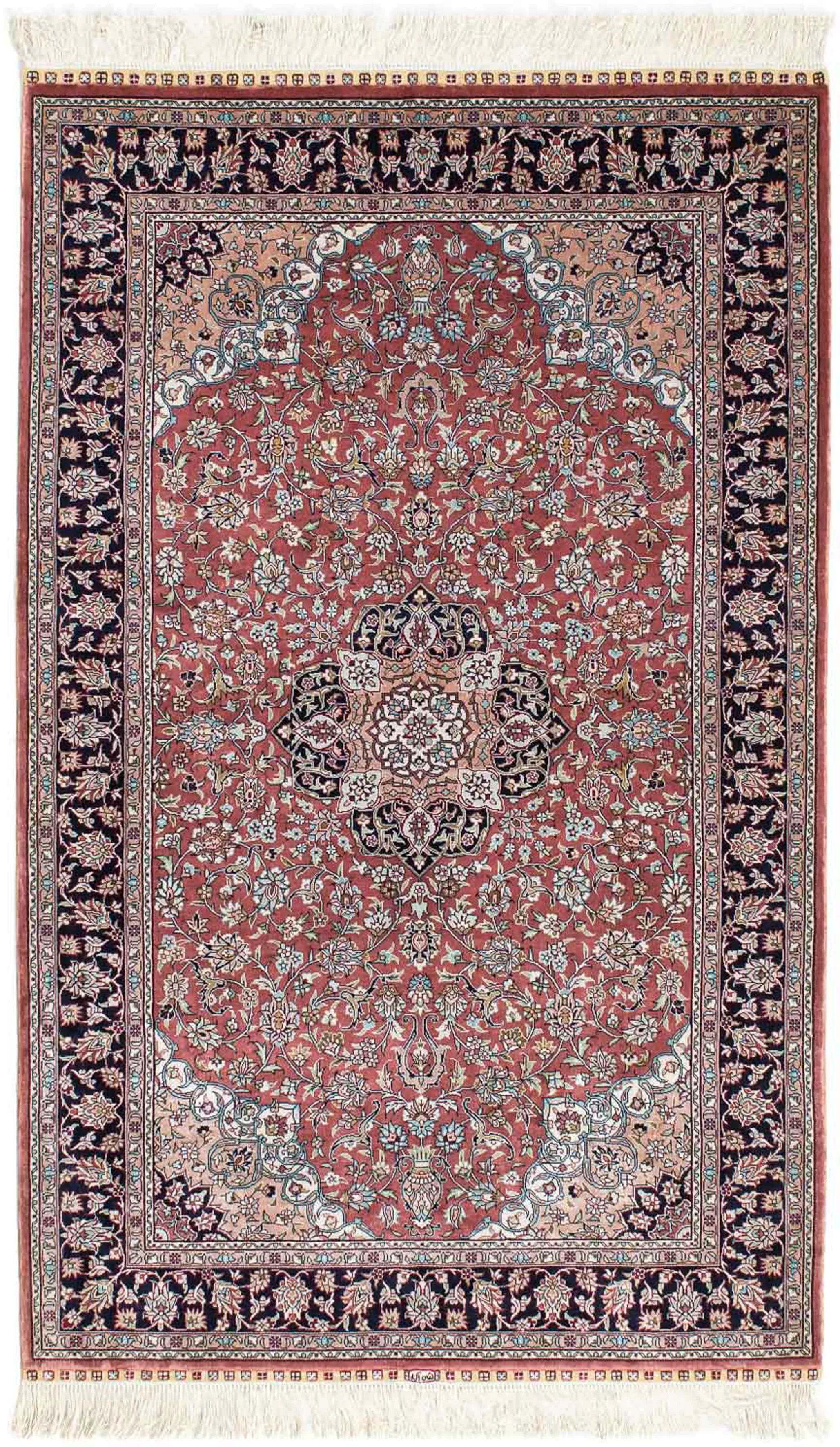 morgenland Orientteppich »Hereke - 152 x 91 cm - dunkelrot«, rechteckig, Wo günstig online kaufen