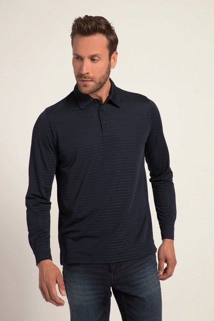 JP1880 Poloshirt Poloshirt Langarm Jacquard Polokragen günstig online kaufen