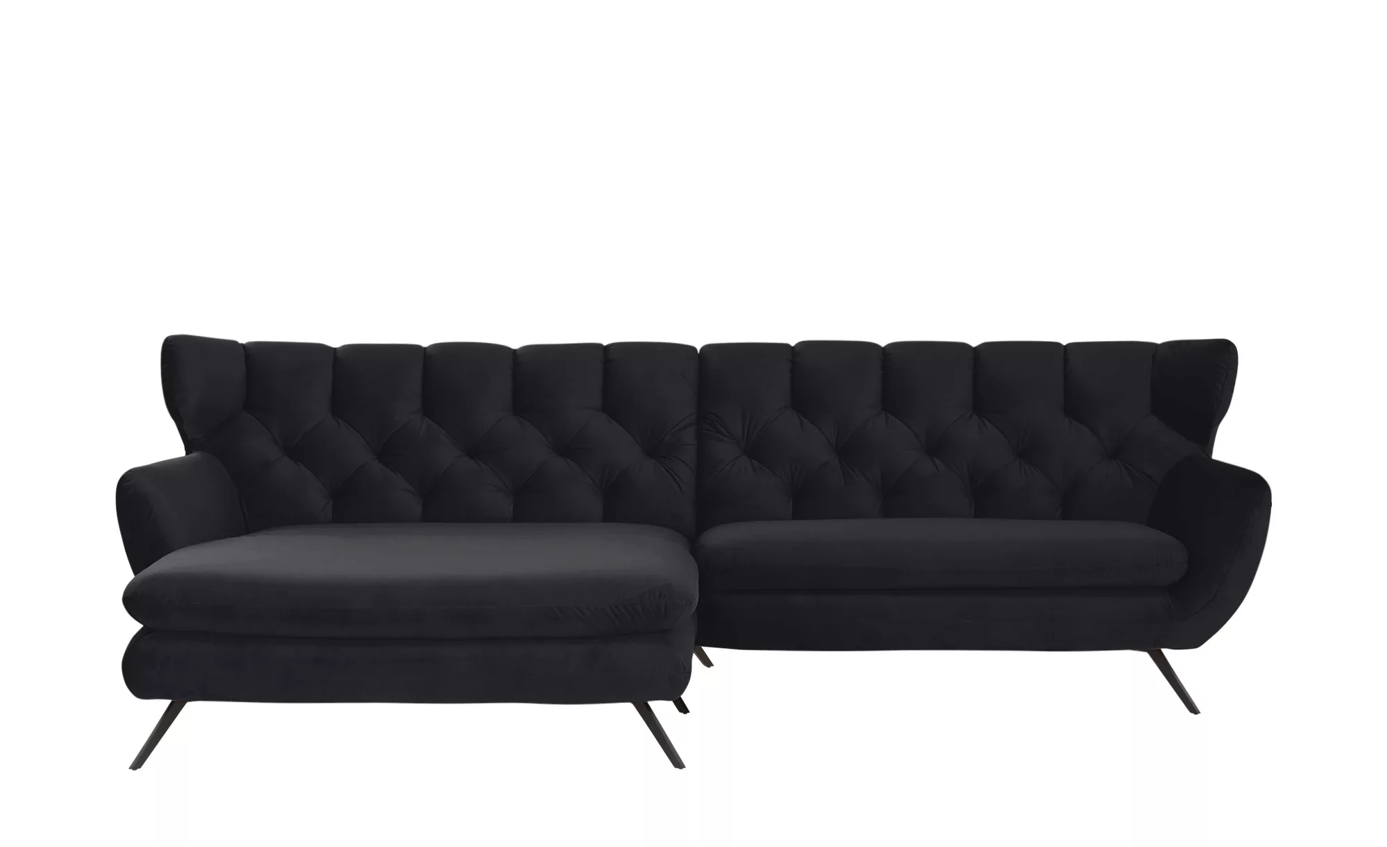 pop Ecksofa  Caldara - schwarz - 94 cm - Polstermöbel > Sofas > Ecksofas - günstig online kaufen