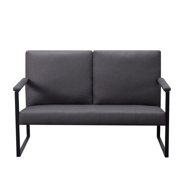 Sweiko 2-Sitzer Modernes Metallrahmen-Zweisitzer-Sofa,Loveseat, Abnehmbarer günstig online kaufen