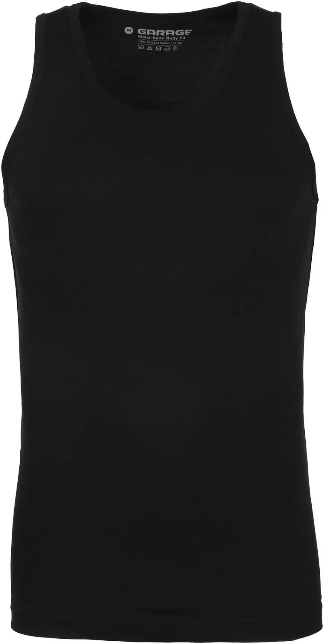 Garage Stretch Basic Singlet Schwarz - Größe S günstig online kaufen