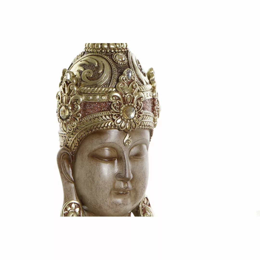 Deko-figur Dkd Home Decor Golden Braun Buddha Harz (15 X 9 X 30 Cm) günstig online kaufen