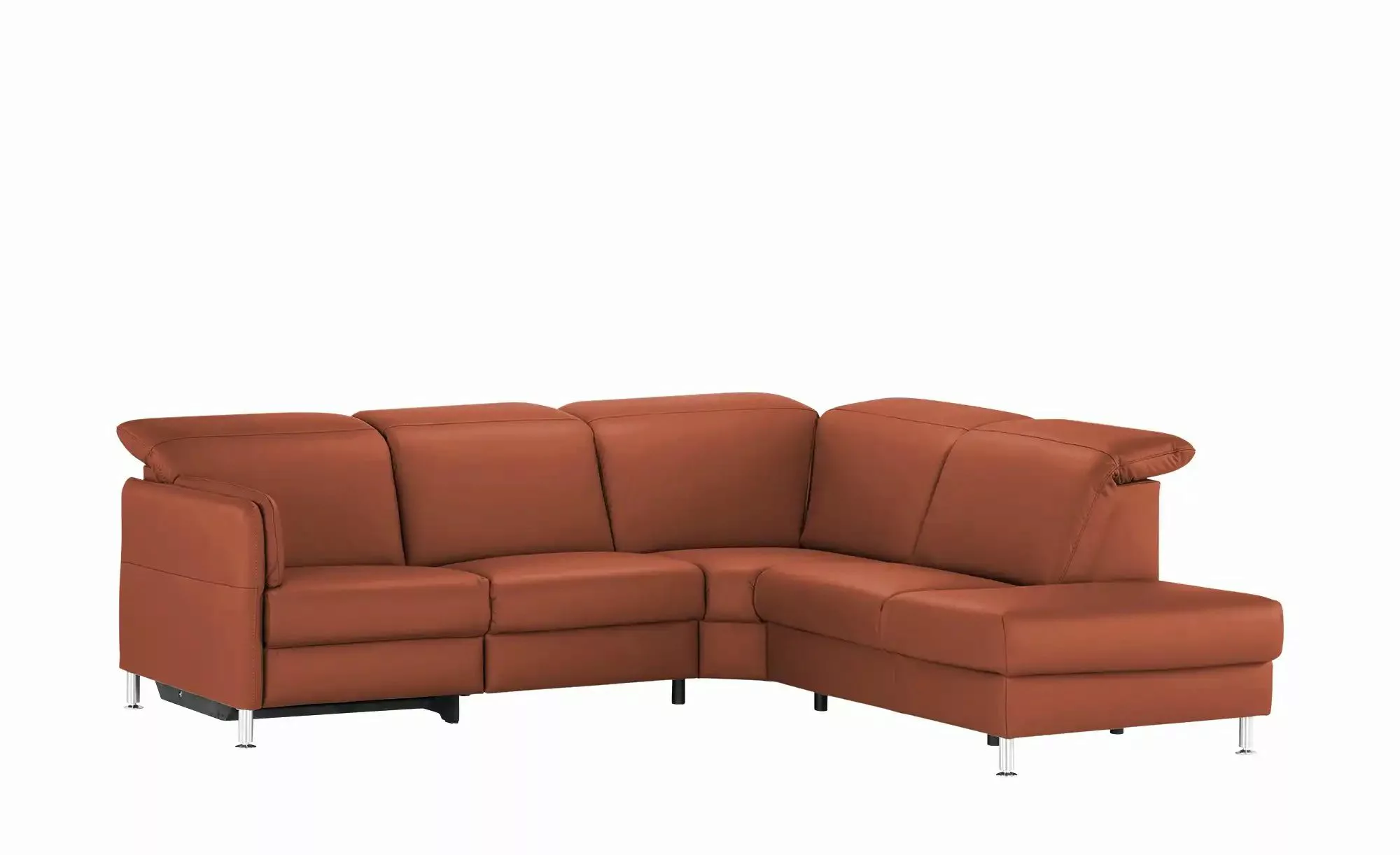 meinSofa Leder-Ecksofa  Leon ¦ rot ¦ Maße (cm): B: 259 H: 83 T: 236 Polster günstig online kaufen