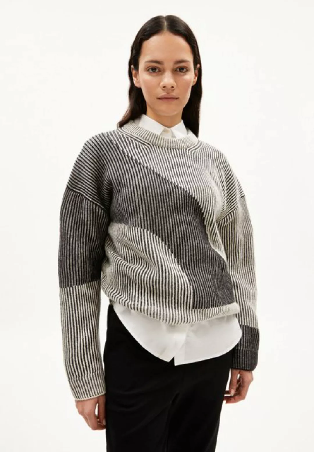 Armedangels Strickpullover MAYRAA VANISE Damen Loose Fit aus Bio-Woll Mix günstig online kaufen