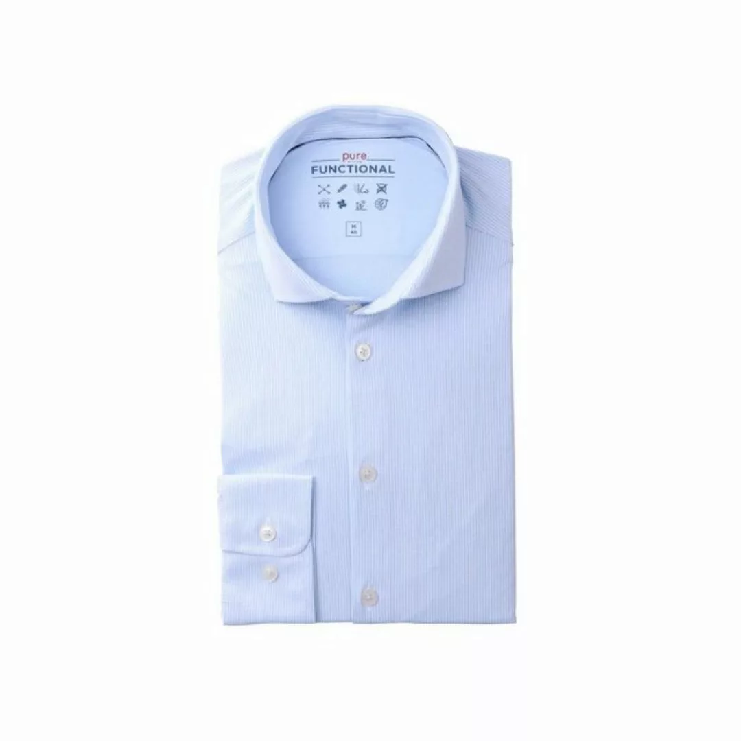 Hatico Langarmhemd blau regular fit (1-tlg) günstig online kaufen