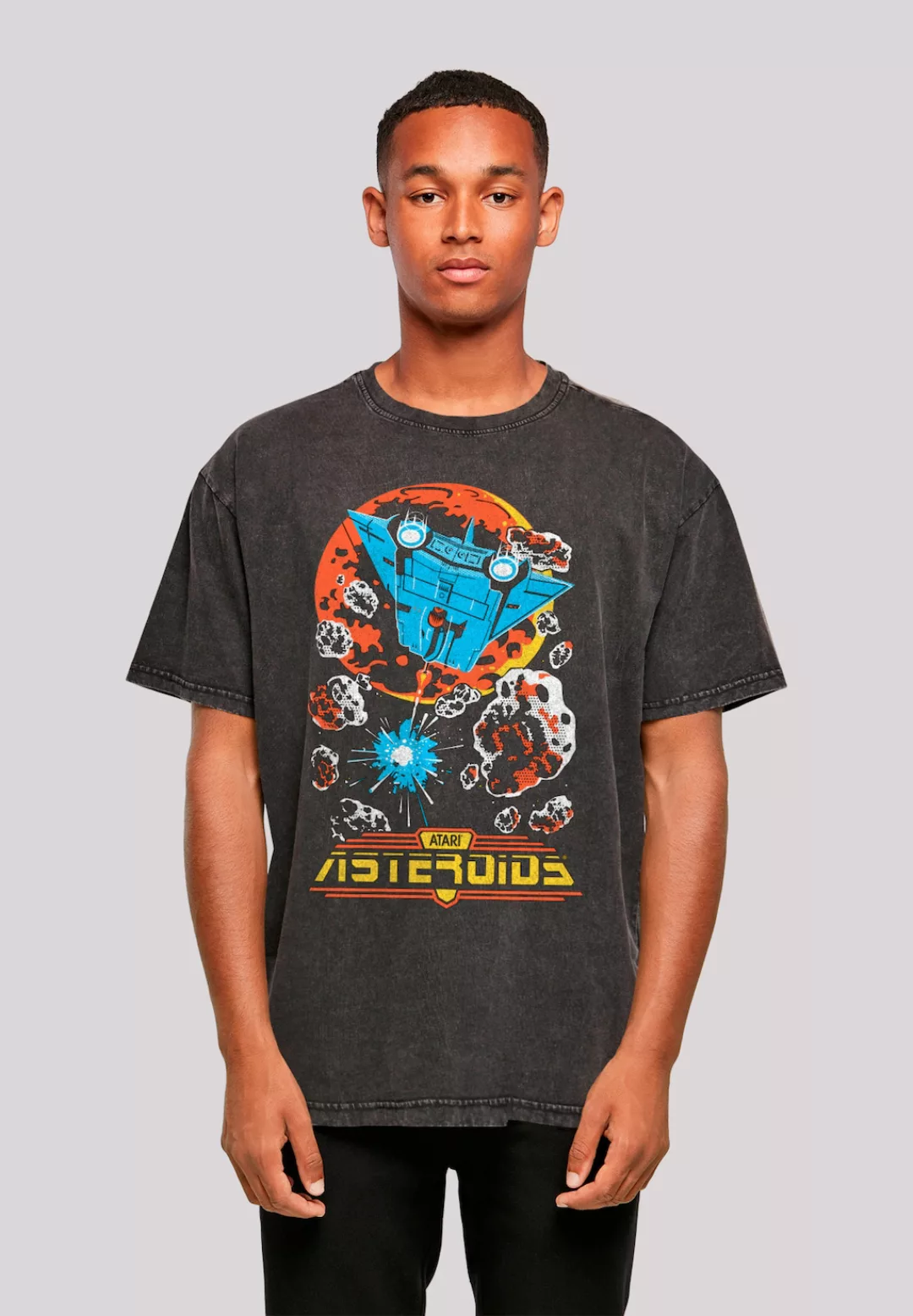 F4NT4STIC T-Shirt "Asteroids Vintage Atari Retro Gaming", Premium Qualität günstig online kaufen