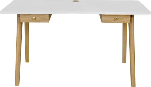 Woodman Schreibtisch "Peer", im skandinavian Design, Tischbeine aus massive günstig online kaufen