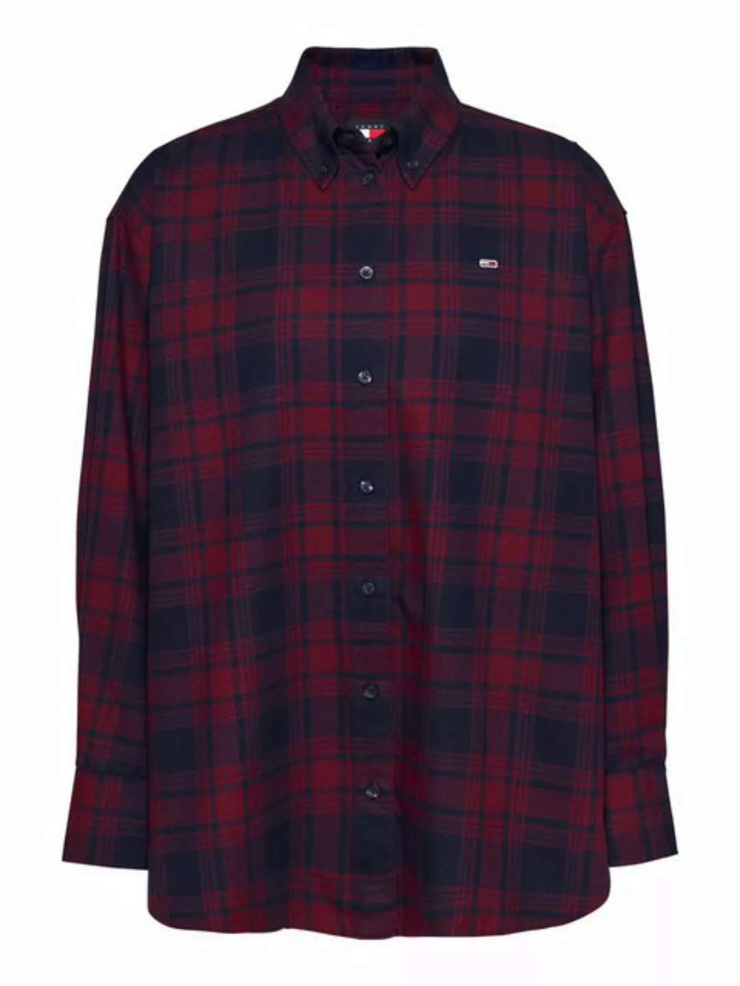 Tommy Jeans Curve Hemdbluse TJW RLX TARTAN CHECK SHIRT EXT in Großen Größen günstig online kaufen