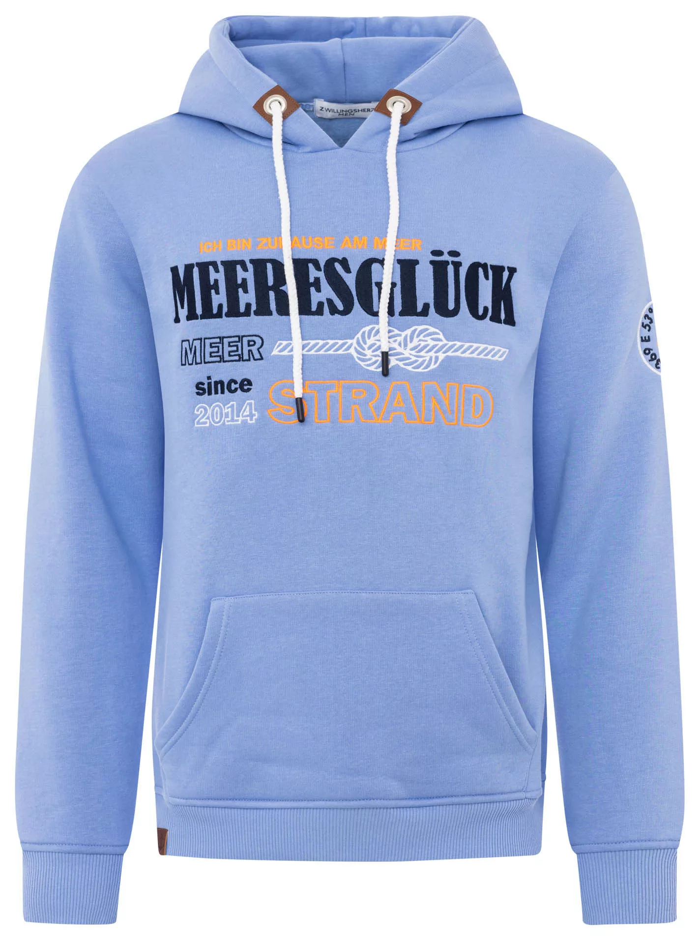 Zwillingsherz Hoodie ""Meeresglück"", mit gesticktem Detail am Ärmel und Ka günstig online kaufen