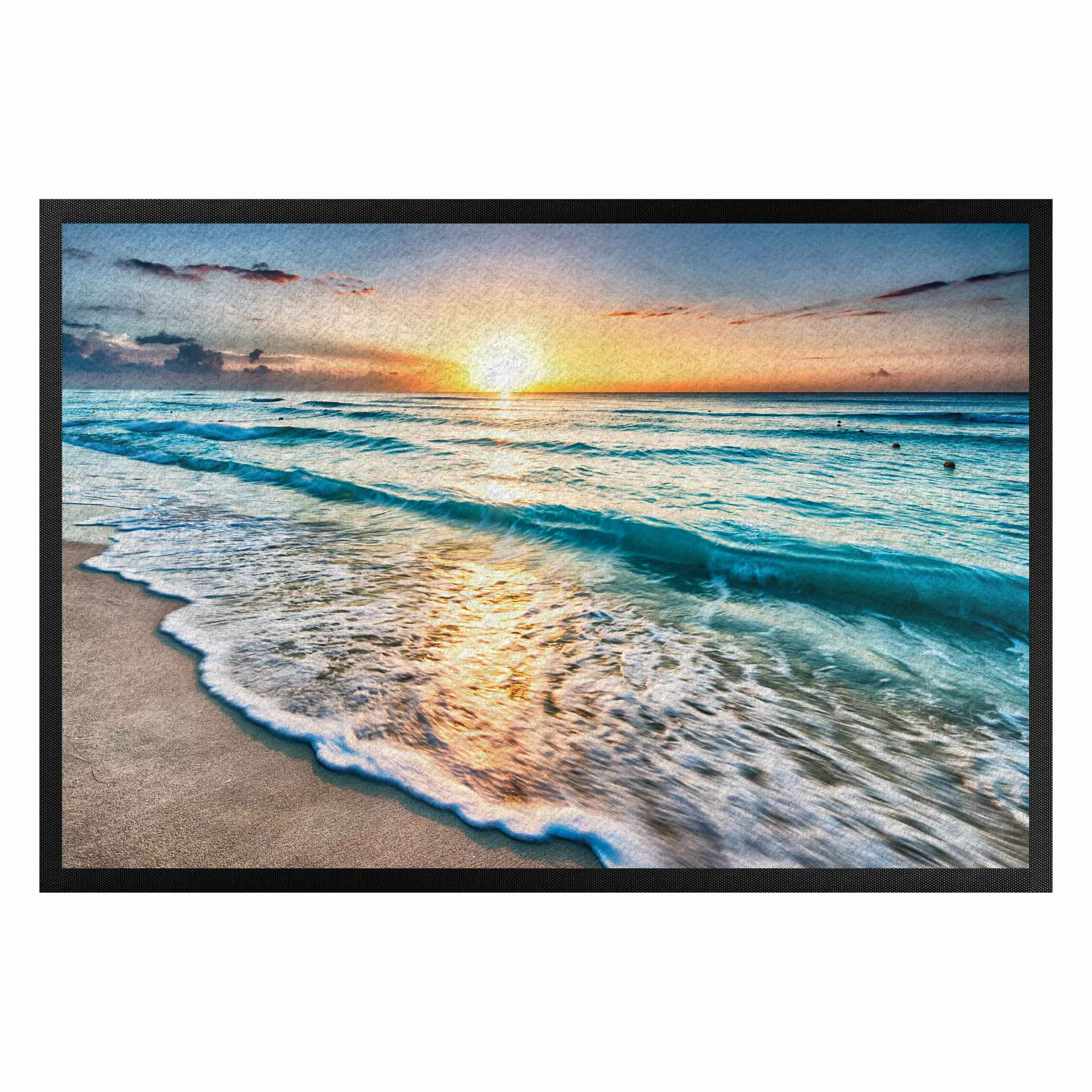 Fußmatte Natur & Landschaft Sonnenuntergang am Strand günstig online kaufen