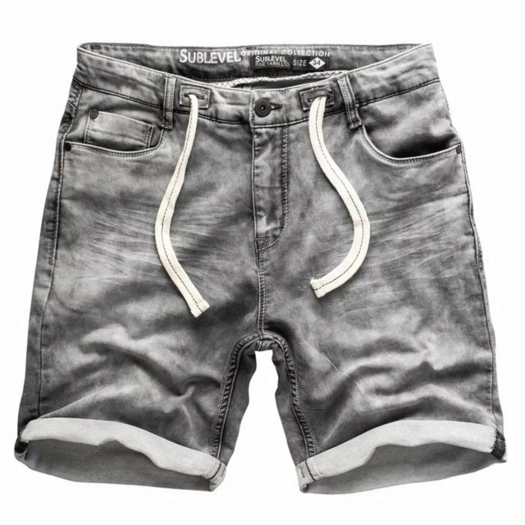 SUBLEVEL Shorts Sweat Shorts Jeans Kurze Hose Bermuda Sweatpants günstig online kaufen
