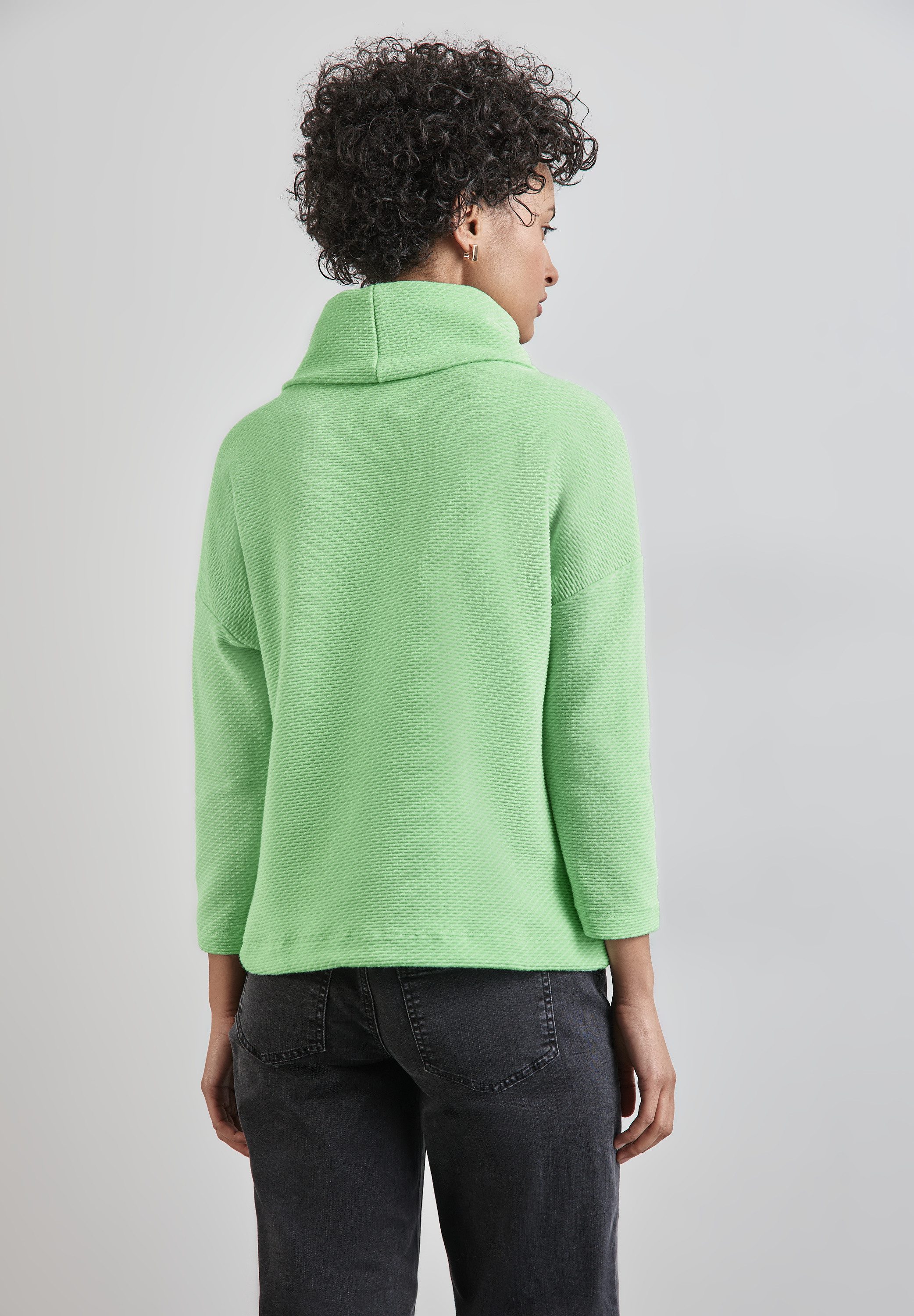 STREET ONE 3/4-Arm-Shirt in Struktur-Optik und günstig online kaufen