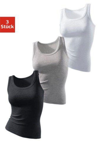H.I.S Tanktop ohne Seitennähte (3er-Pack) aus günstig online kaufen