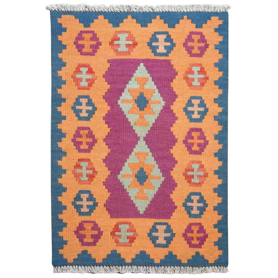 PersaTepp Teppich Kelim Gashgai multicolor B/L: ca. 63x91 cm günstig online kaufen