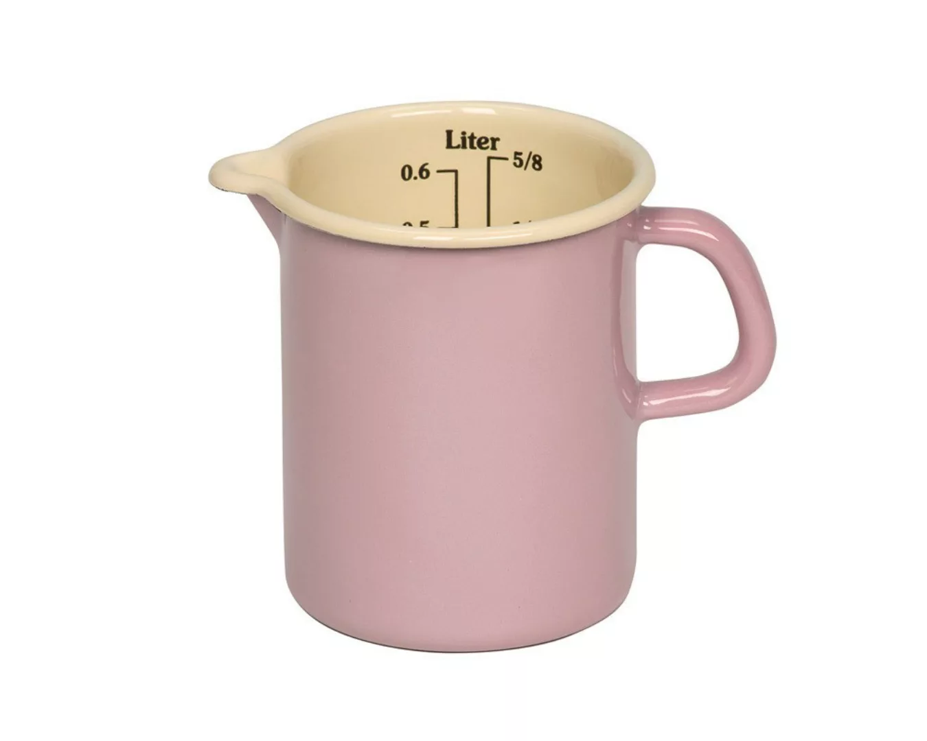 Riess Küchenmaß Emaille Messbecher Pastell Rosa 9cm günstig online kaufen