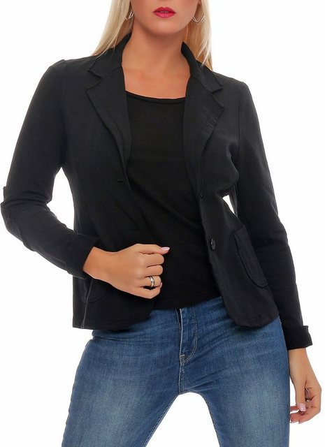 malito more than fashion Jackenblazer 1651 Sweat Blazer Jacke in Used Look günstig online kaufen