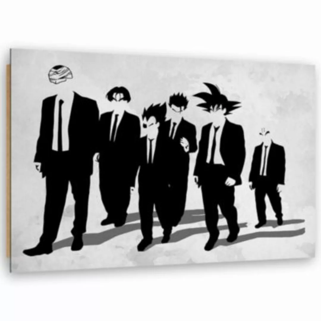 FEEBY® Kunst Mann im schwarzen Goku Leinwandbilder bunt Gr. 60 x 40 günstig online kaufen