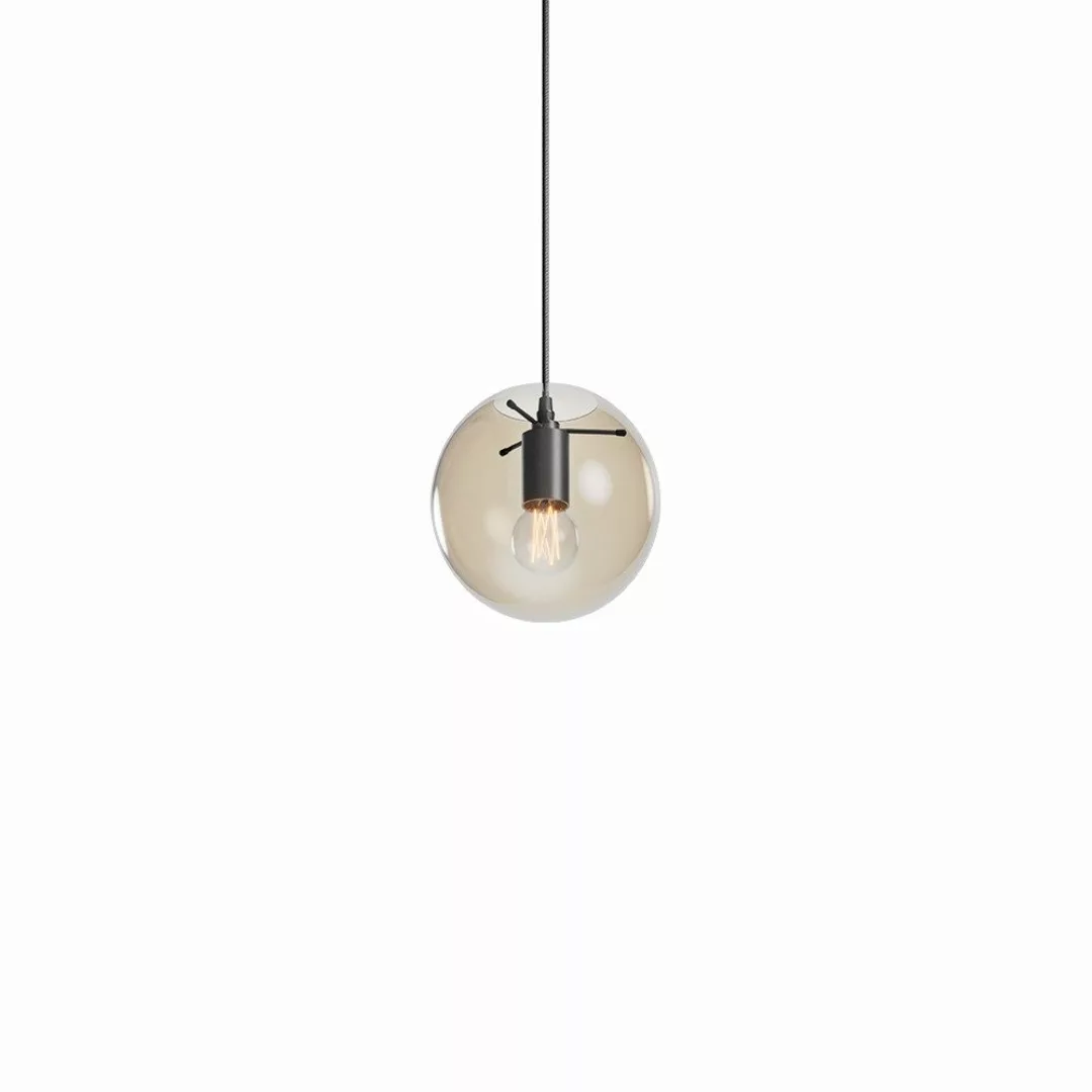 s.luce Pendelleuchte Hängeleuchte Orb Glaskugel Schwarz, günstig online kaufen