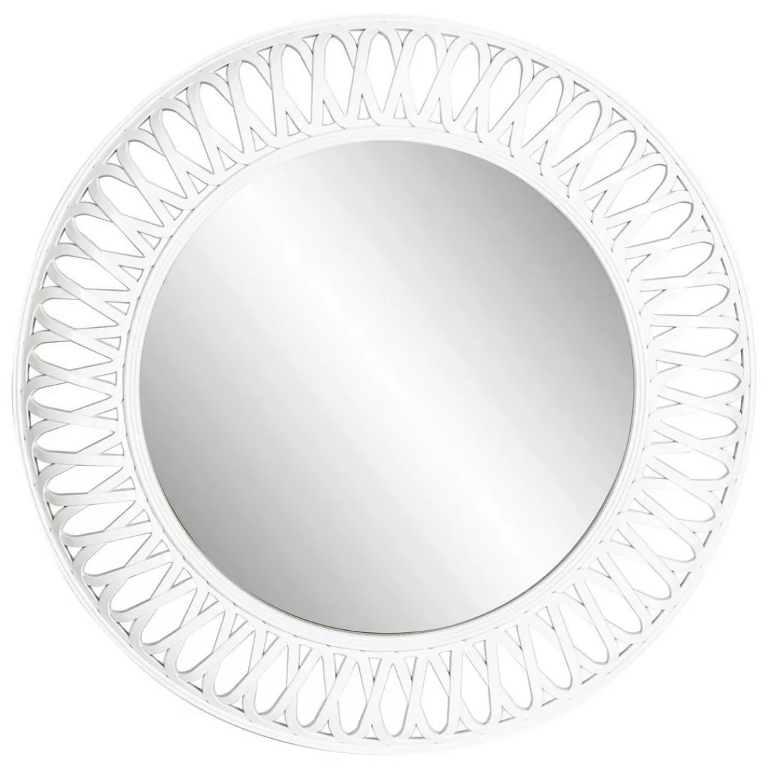 Rahmenspiegel Fabienne weiß glänzend Kunststoff D: ca. 76 cm günstig online kaufen