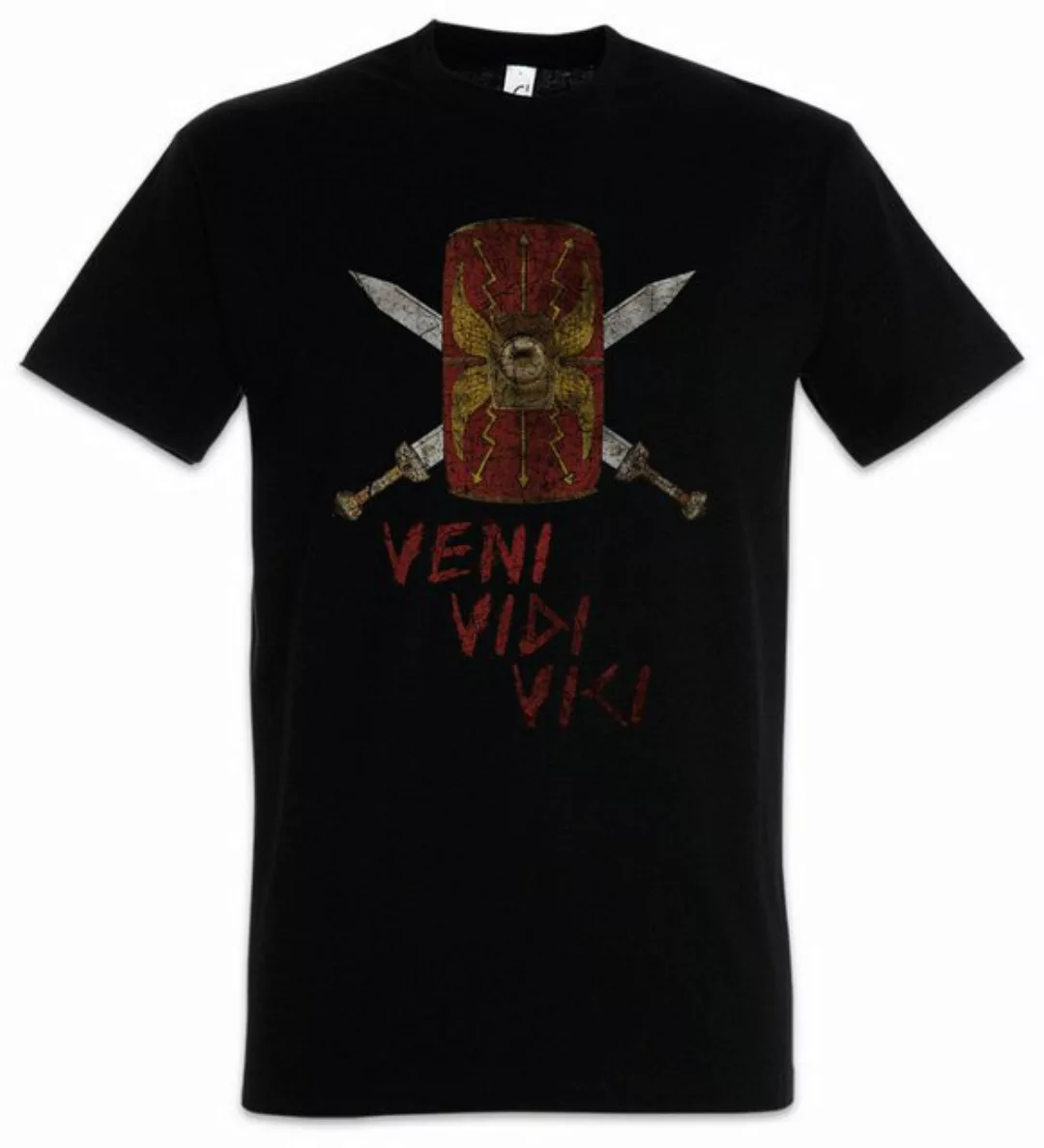 Urban Backwoods Print-Shirt Veni Vidi Vici Shield Herren T-Shirt Rom Romanu günstig online kaufen