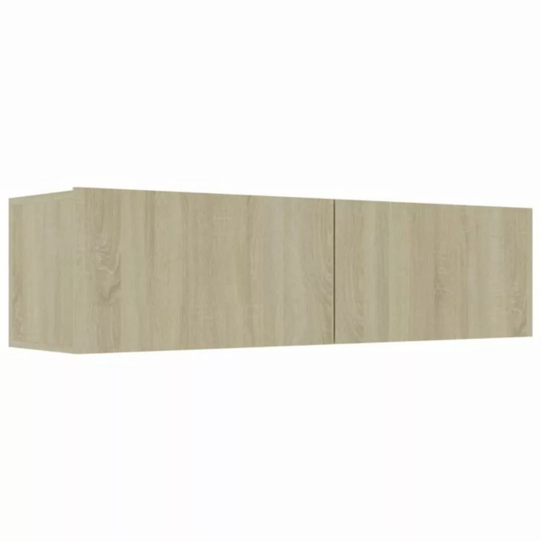 vidaXL TV-Schrank TV-Schrank Sonoma Eiche 120 x 30 x 30 cm Spanplatte Lowbo günstig online kaufen