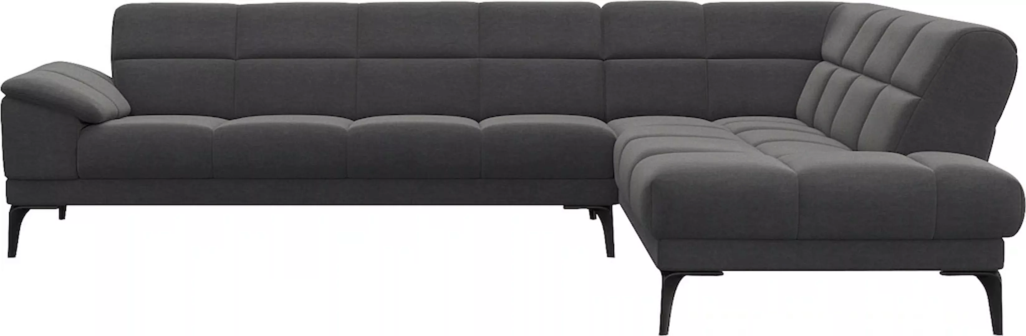 FLEXLUX Ecksofa »Viale L-Form, mit attraktiver und aktueller Rückensteppung günstig online kaufen