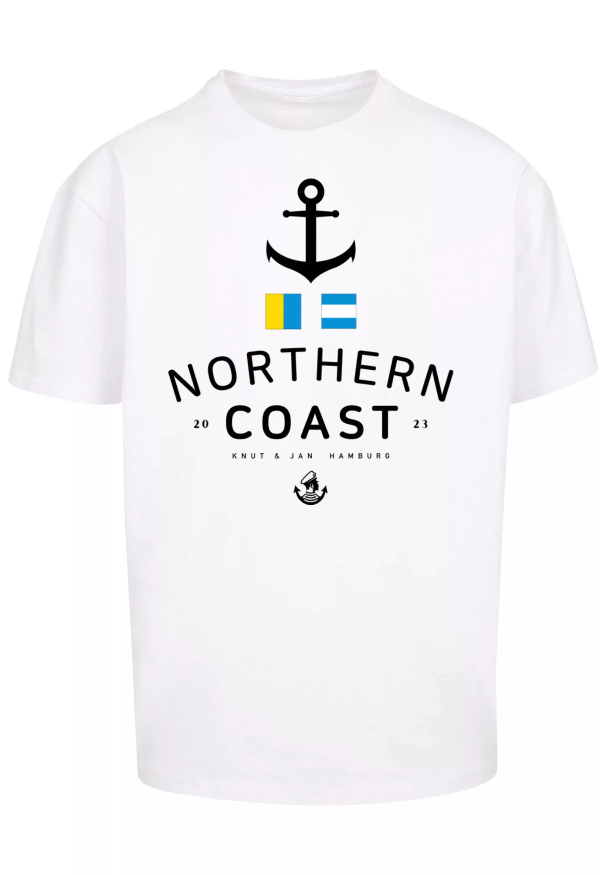 F4NT4STIC T-Shirt "Nordsee Nordic Coast Knut & Jan Hamburg", Print günstig online kaufen