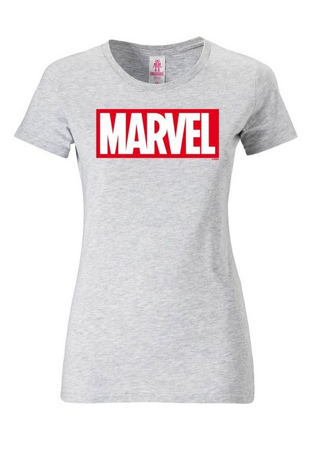 LOGOSHIRT T-Shirt "Marvel Logo", mit lizenzierten Originaldesign günstig online kaufen