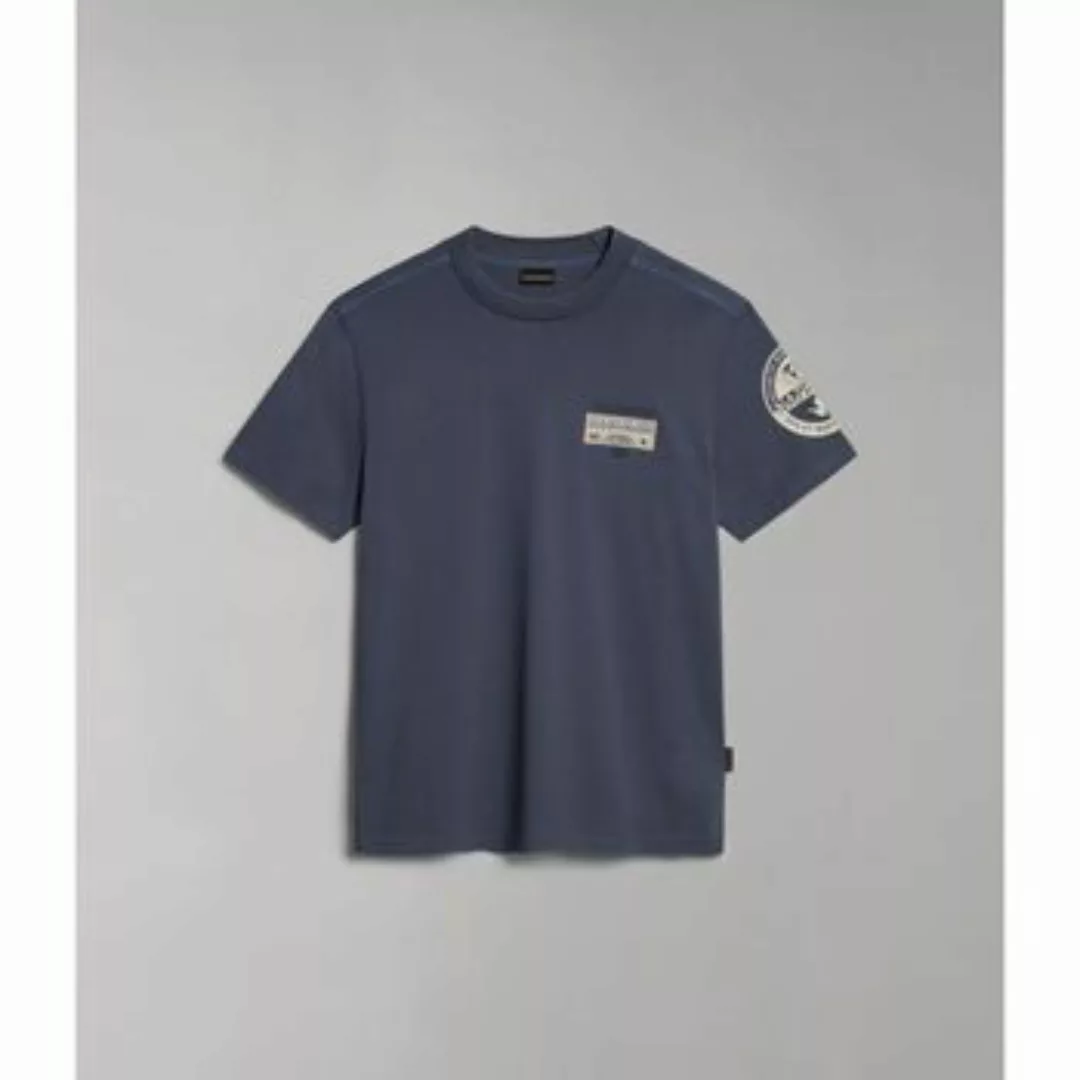 Napapijri  T-Shirts & Poloshirts S-AMUNDSEN NP0A4H6B-B4D BLU GRISAIL günstig online kaufen