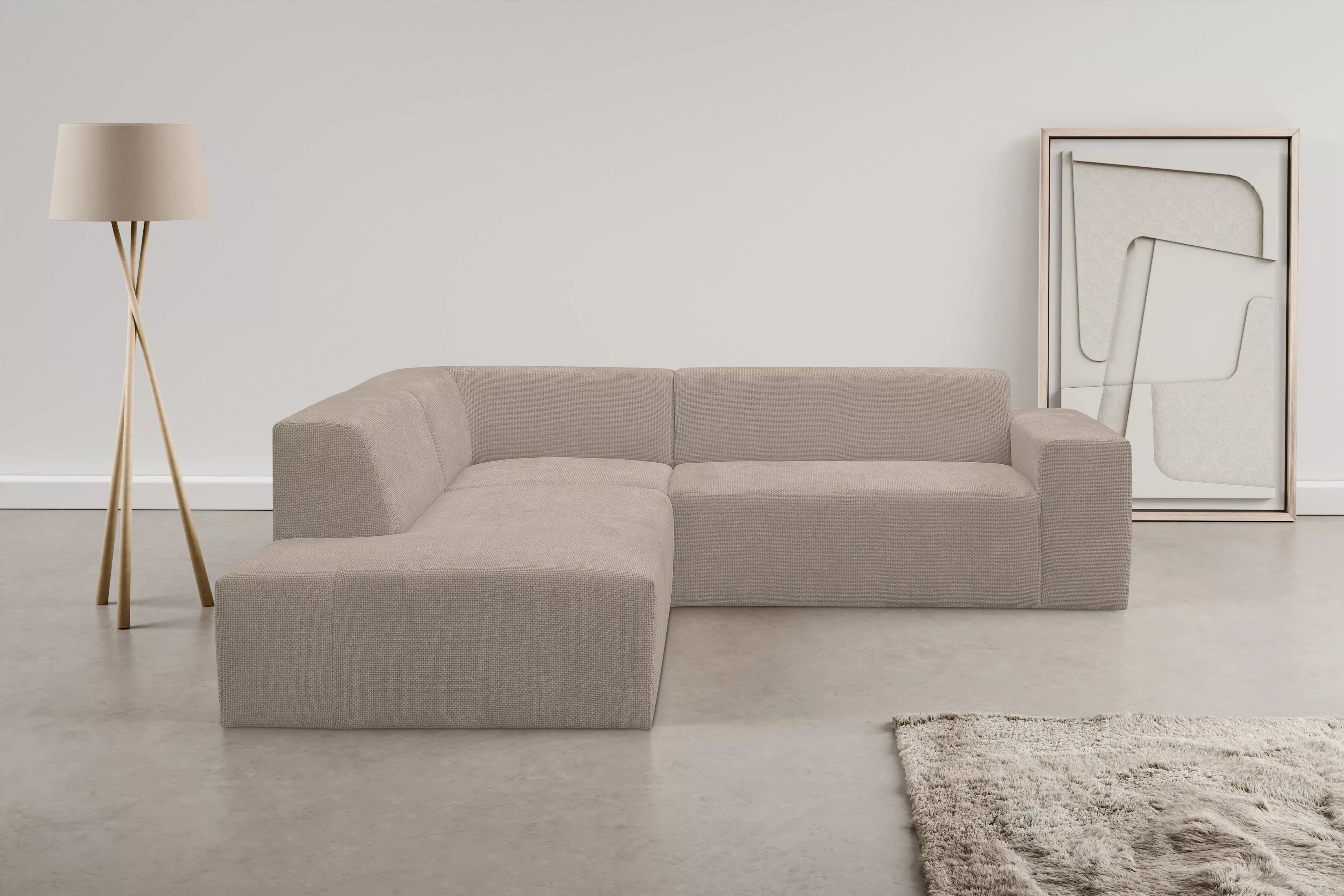 INOSIGN Ecksofa "Zeus-M", Curvy Trend Wohnlandschaft mit urbaner Optik günstig online kaufen