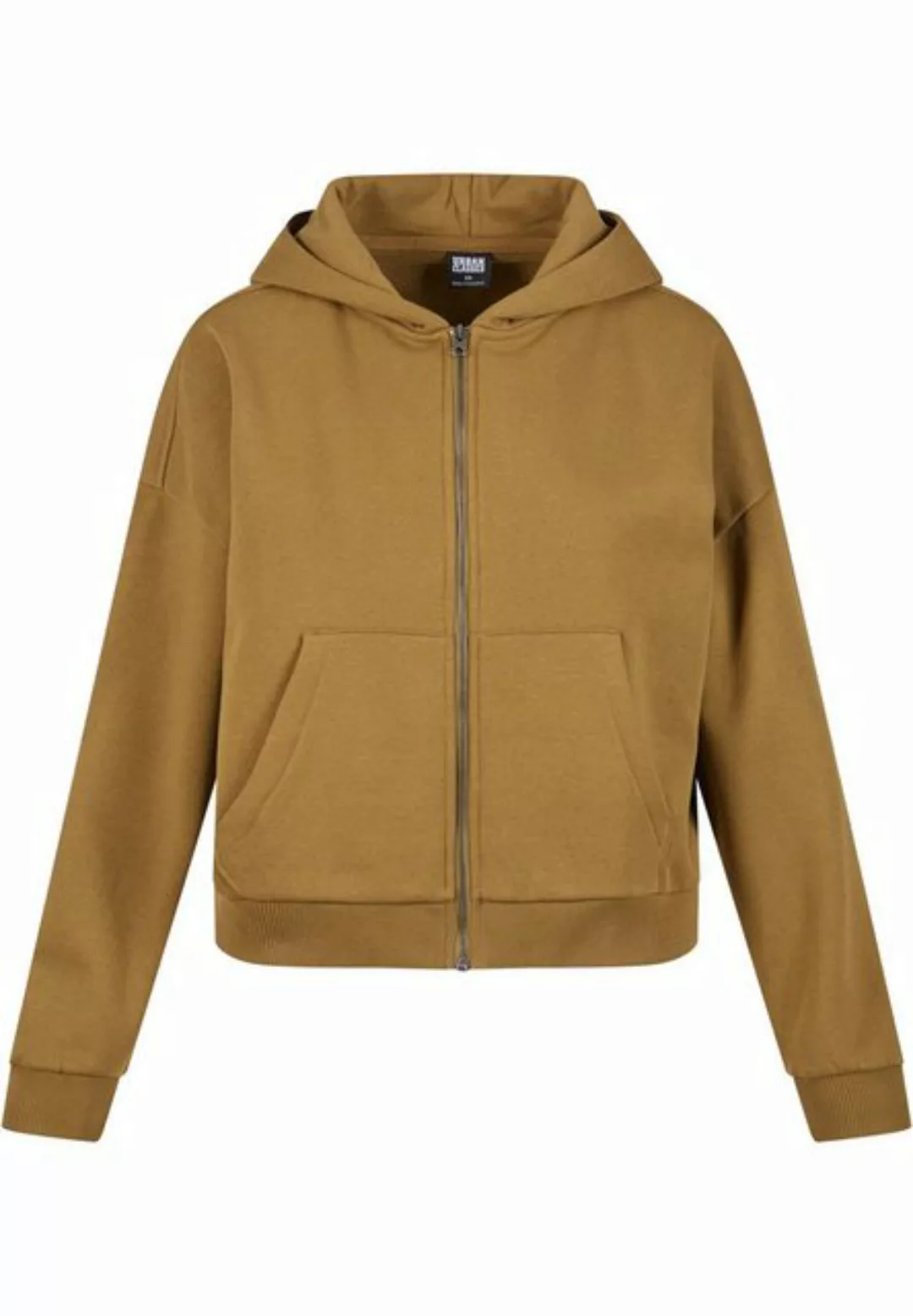 URBAN CLASSICS Sweatjacke Urban Classics Damen Ladies Boxy Zip Hoody günstig online kaufen