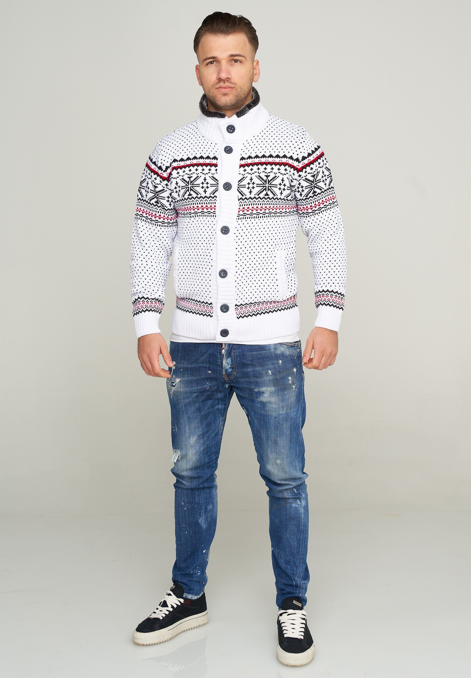 CARISMA Strickjacke CRCESIS Grobstrick Norweger-Muster günstig online kaufen