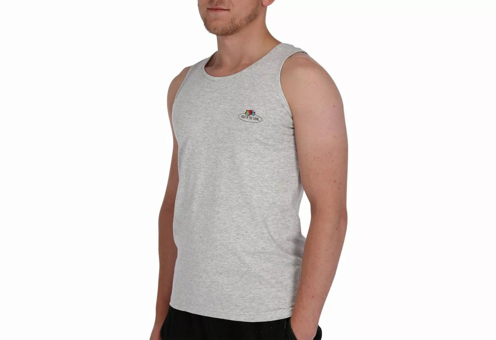 Fruit of the Loom Rundhalsshirt √§rmelloses T-Shirt mit Vintage-Logo günstig online kaufen