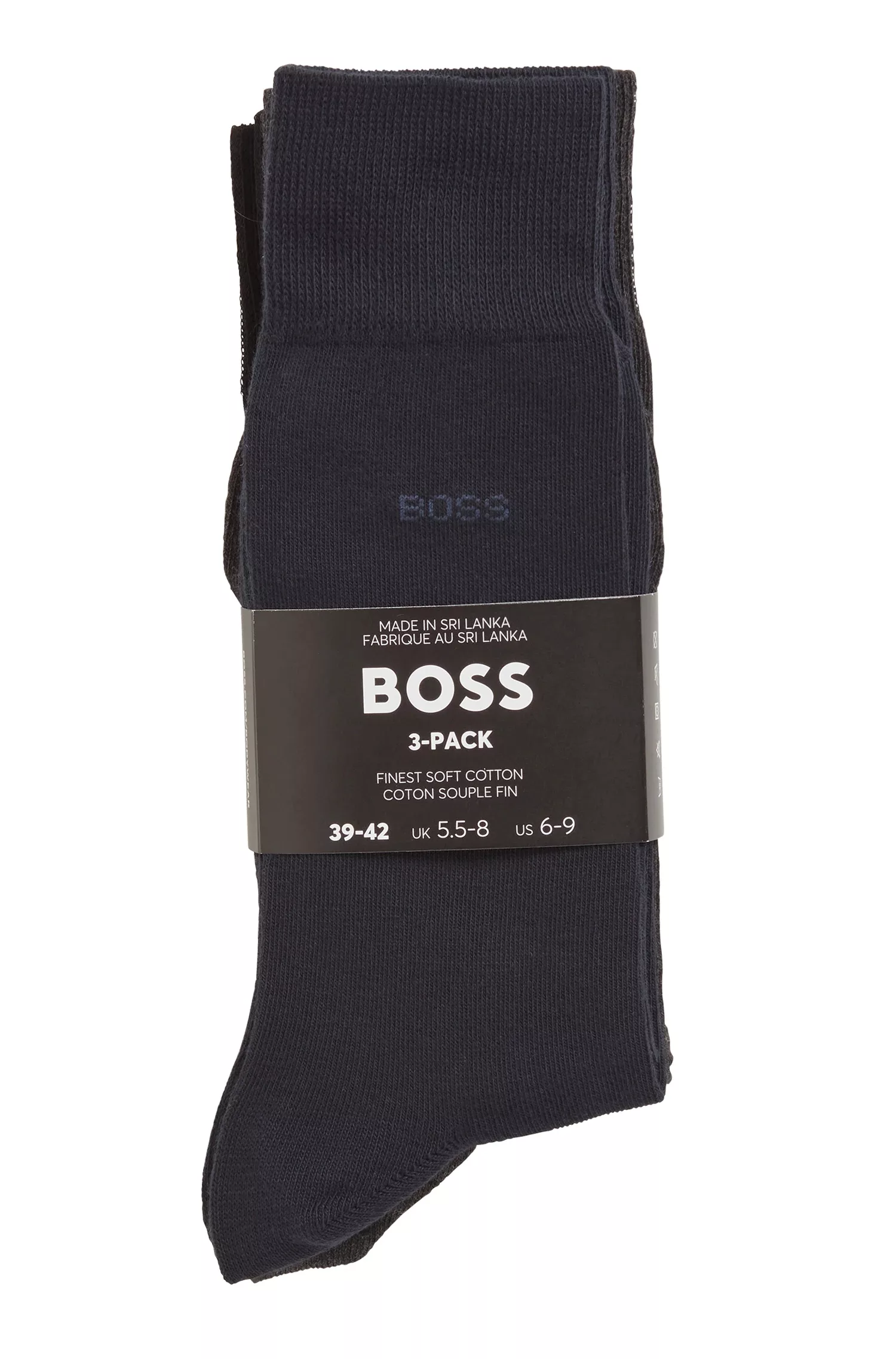 BOSS 3er-Pack Socken mit eingestricktem Logo günstig online kaufen