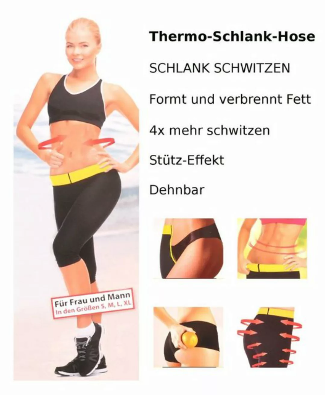 HSP Hanse Shopping GmbH Leggings SmartTex Thermo-Schlank-Hose Sporthose Tra günstig online kaufen