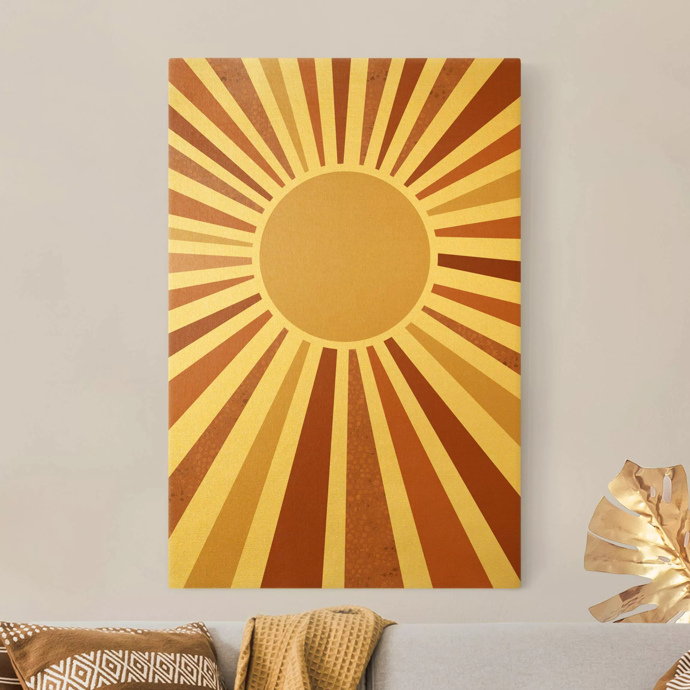 Leinwandbild Gold Goldener Sonnenschein günstig online kaufen