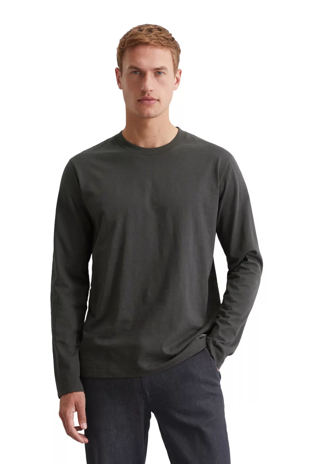 Marc OPolo Langarmshirt "in Heavy-Slub-Jersey-Qualität" günstig online kaufen