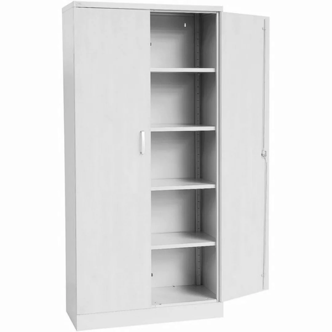 GUERKAN Aktenschrank 5 OH, Schrank aus Stahl, Türen in Holzoptik, 92x195 cm günstig online kaufen