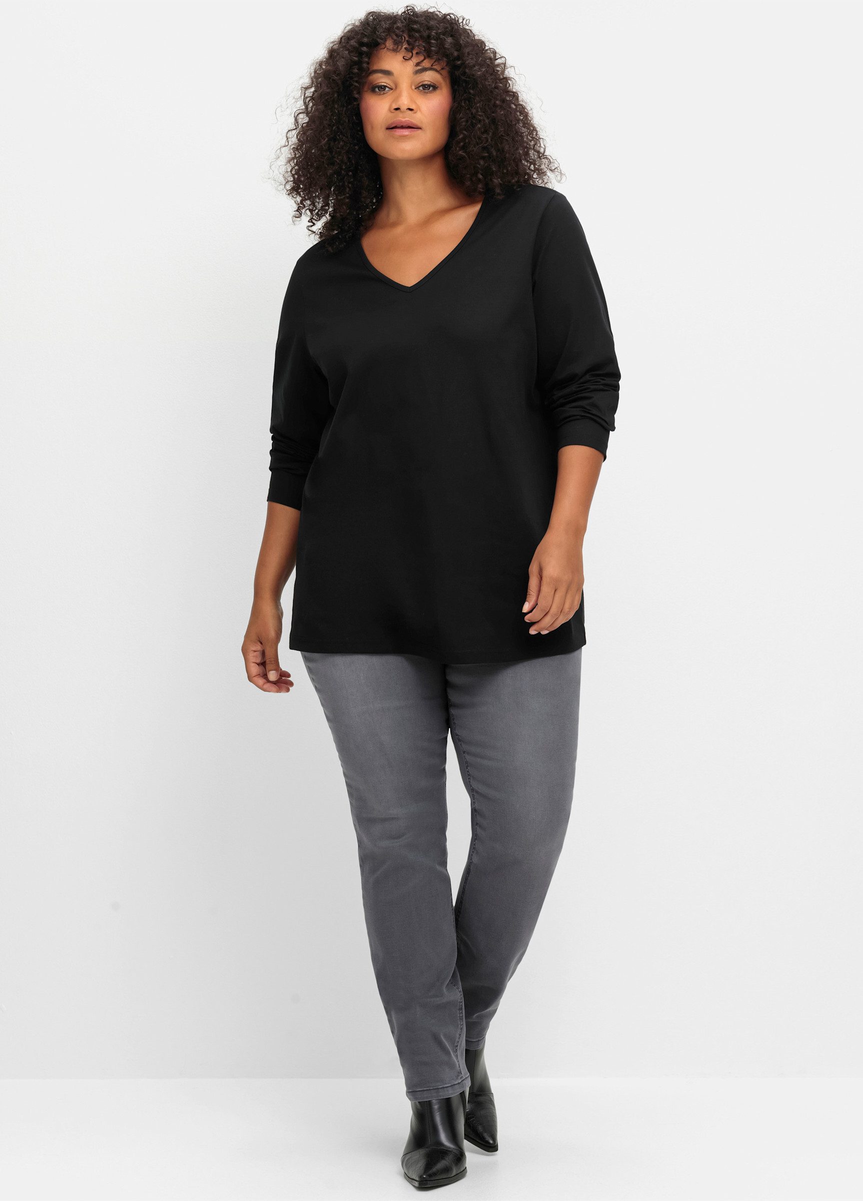 Sheego T-Shirt Langarmshirt günstig online kaufen