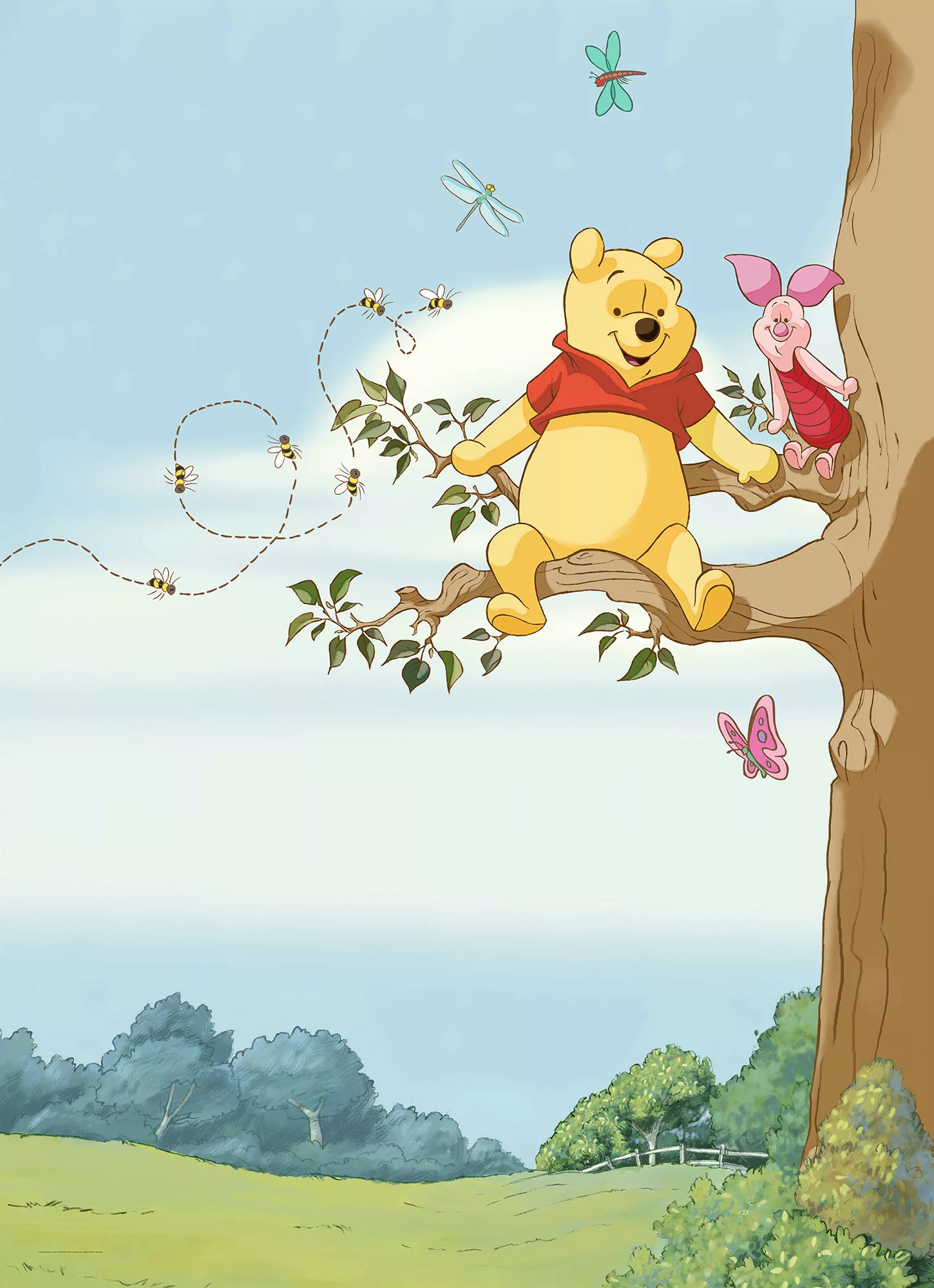 Komar Fototapete Winnie Pooh Tree  184 x 254 cm günstig online kaufen