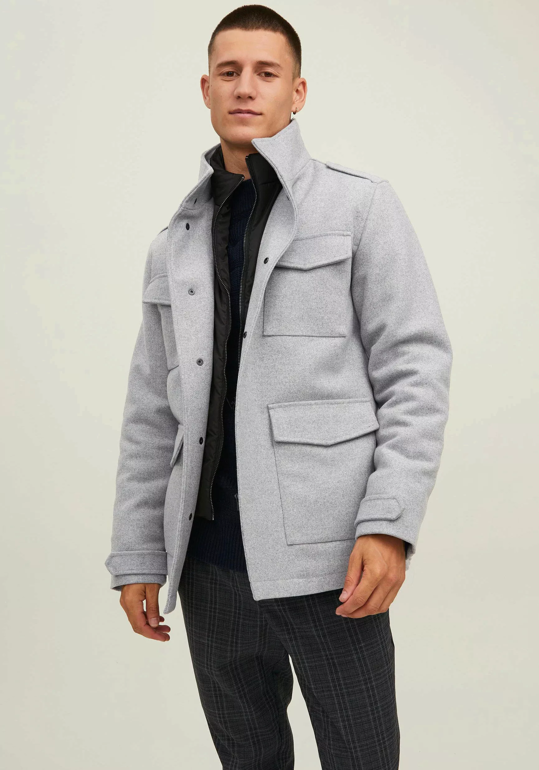 Jack & Jones Langjacke "BLAPARKER WOOL FIELD JKT" günstig online kaufen