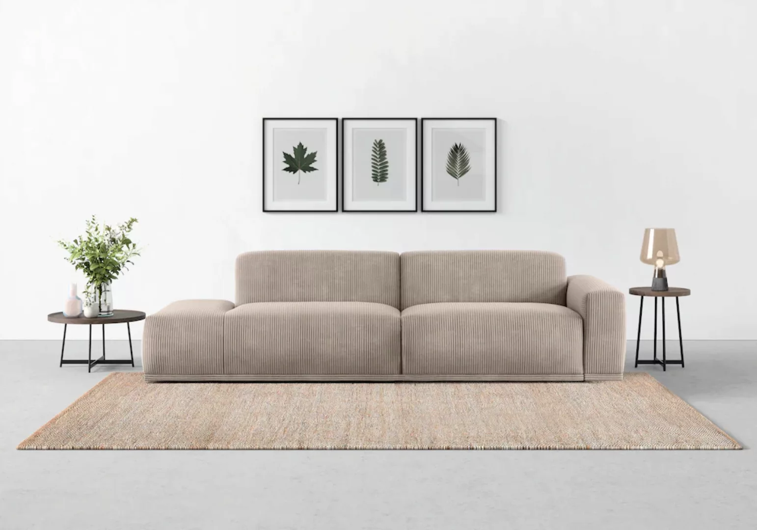 TRENDMANUFAKTUR Big-Sofa "Braga, mit hochwertigem Kaltschaum, Megasofa, in günstig online kaufen