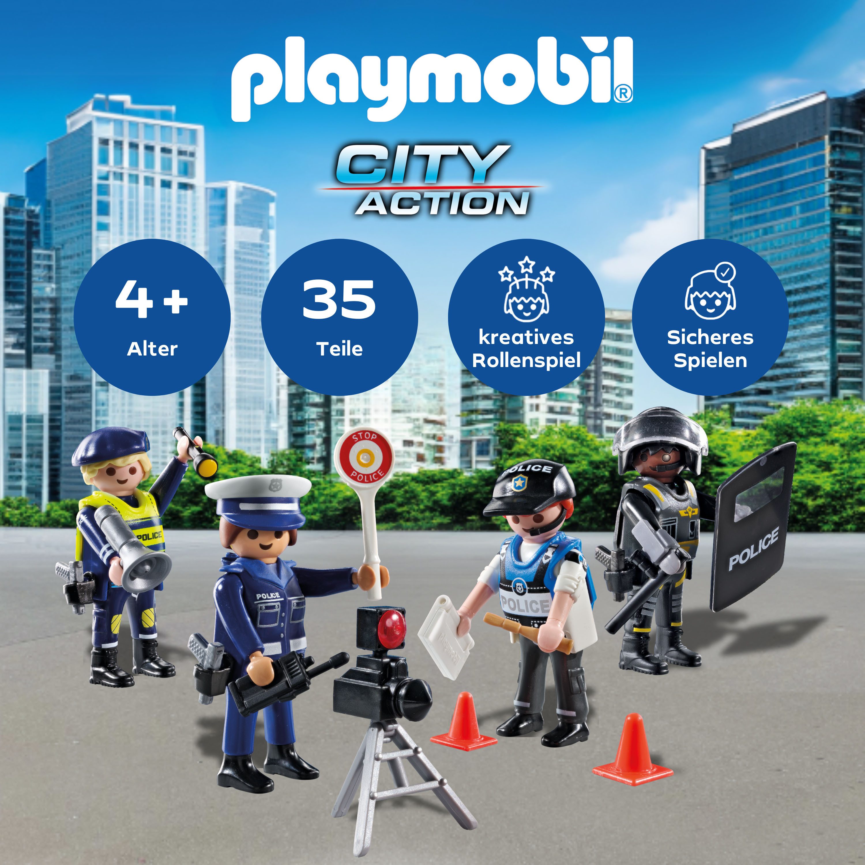 Playmobil® Figurenset Polizei (71730), Playmobil Action günstig online kaufen